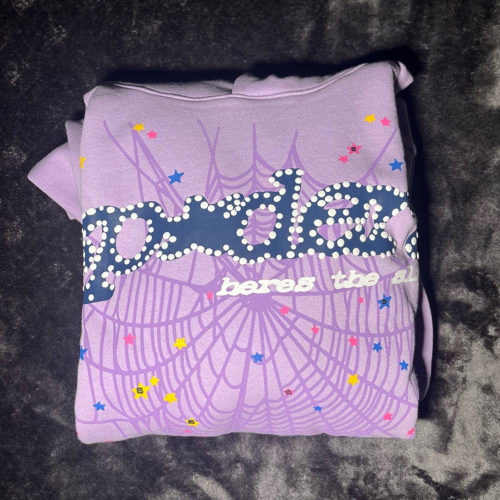 Acai purple sp5der hoodie